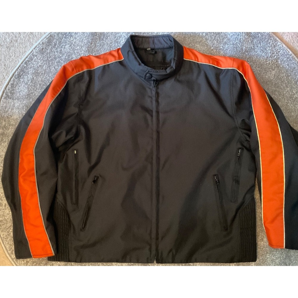 NexGen 3XL Orange/Black Riding Jacket Waterproof 54"Chest, 28.5"Length
